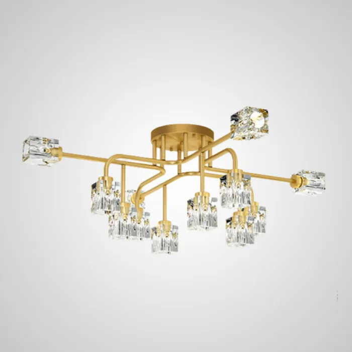 Потолочная люстра MICHAL L4 Brass Black от ImperiumLoft