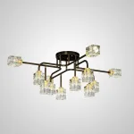 Потолочная люстра MICHAL L4 Brass Black от ImperiumLoft