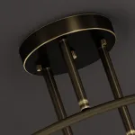 Потолочная люстра MICHAL L4 Brass Black от ImperiumLoft