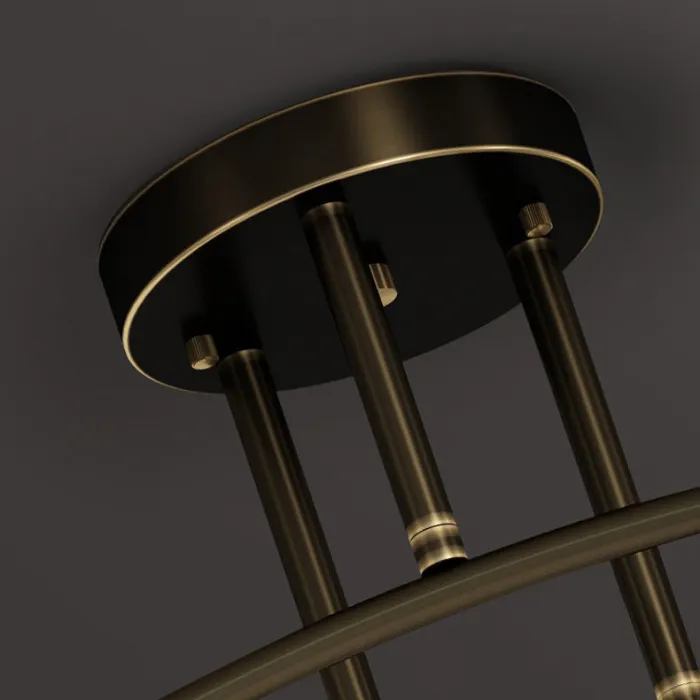 Потолочная люстра MICHAL L4 Brass Black от ImperiumLoft