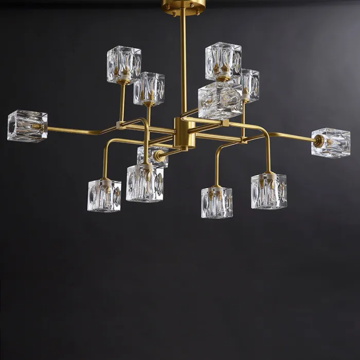 Потолочная люстра MICHAL L4 Brass Black от ImperiumLoft