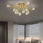 Потолочная люстра MICHAL L4 Brass Black от ImperiumLoft