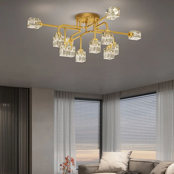Потолочная люстра MICHAL L4 Brass Black от ImperiumLoft