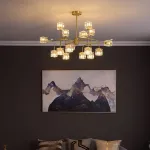 Потолочная люстра MICHAL L4 Brass Black от ImperiumLoft