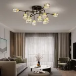 Потолочная люстра MICHAL L4 Brass Black от ImperiumLoft