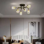 Потолочная люстра MICHAL L4 Brass Black от ImperiumLoft