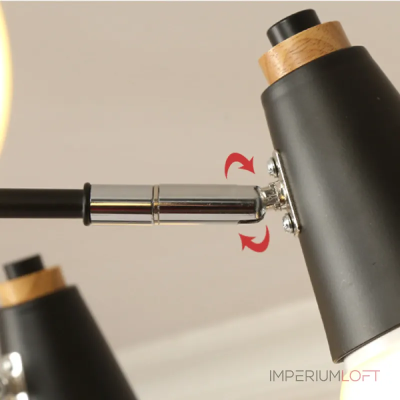 Потолочная люстра ROTARY L8 Black Потолочная люстра ROTARY L8 Black