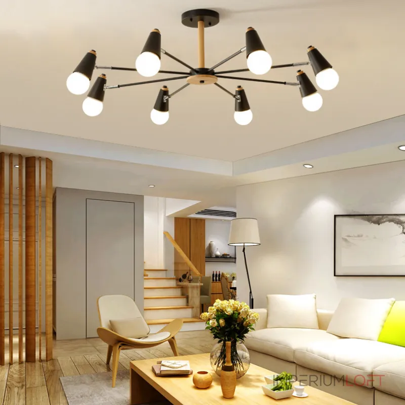 Потолочная люстра ROTARY L8 Black Потолочная люстра ROTARY L8 Black