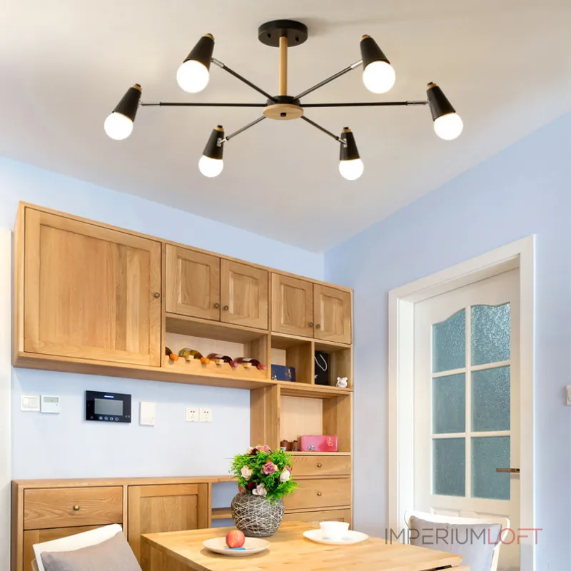 Потолочная люстра ROTARY L8 Black Потолочная люстра ROTARY L8 Black