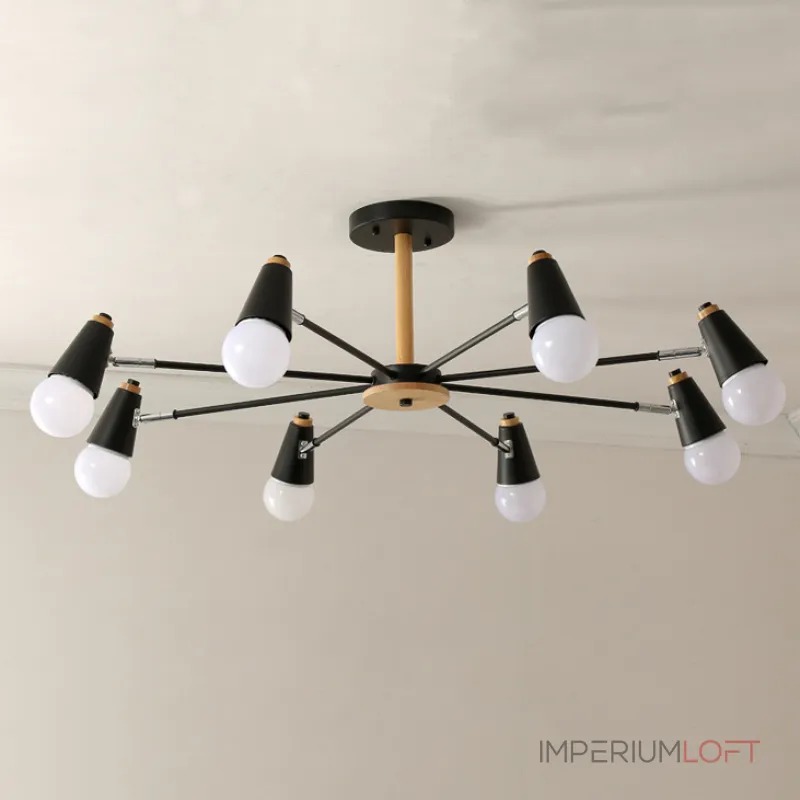 Потолочная люстра ROTARY L8 Black Потолочная люстра ROTARY L8 Black