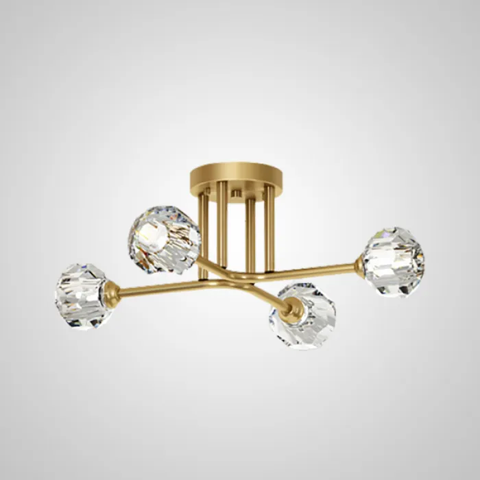 Потолочная люстра RH CH L8 Brass Black от ImperiumLoft