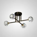 Потолочная люстра RH CH L8 Brass Black от ImperiumLoft