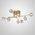 Потолочная люстра RH CH L8 Brass Black от ImperiumLoft