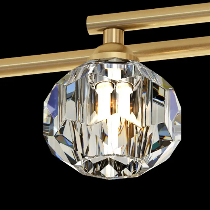 Потолочная люстра RH CH L8 Brass Black от ImperiumLoft