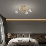 Потолочная люстра RH CH L8 Brass Black от ImperiumLoft