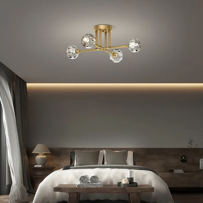 Потолочная люстра RH CH L8 Brass Black от ImperiumLoft