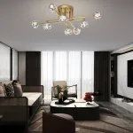 Потолочная люстра RH CH L8 Brass Black от ImperiumLoft