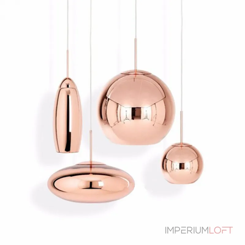 Подвесной светильник Tom Dixon Copper Wide Pendant Lamp D50