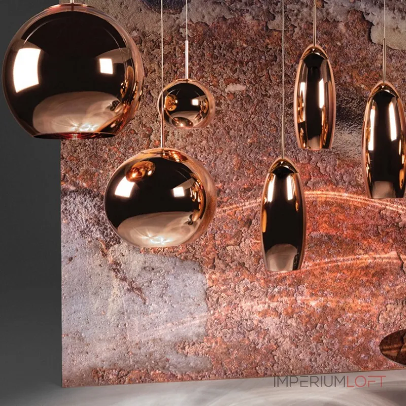 Подвесной светильник Tom Dixon Copper Wide Pendant Lamp D50
