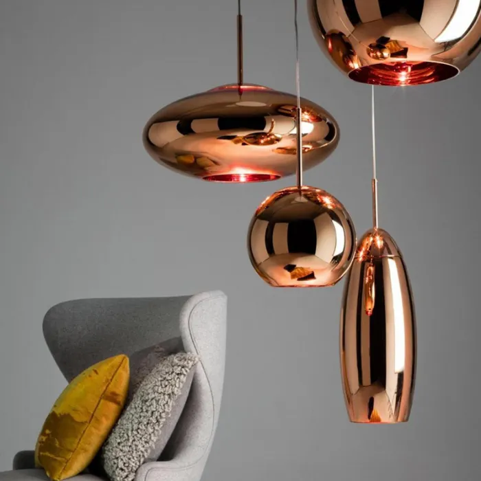 Подвесная люстра Tom Dixon Copper Wide Pendant Lamp D20 от ImperiumLoft