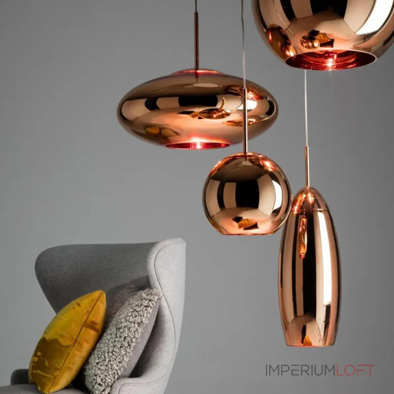 Подвесной светильник Tom Dixon Copper Wide Pendant Lamp D50
