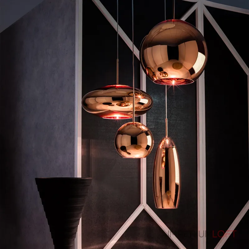 Подвесной светильник Tom Dixon Copper Wide Pendant Lamp D50