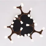 Потолочный светильник SANTANA CH D130 Dark brown