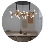 Потолочный светильник SANTANA CH D130 Dark brown