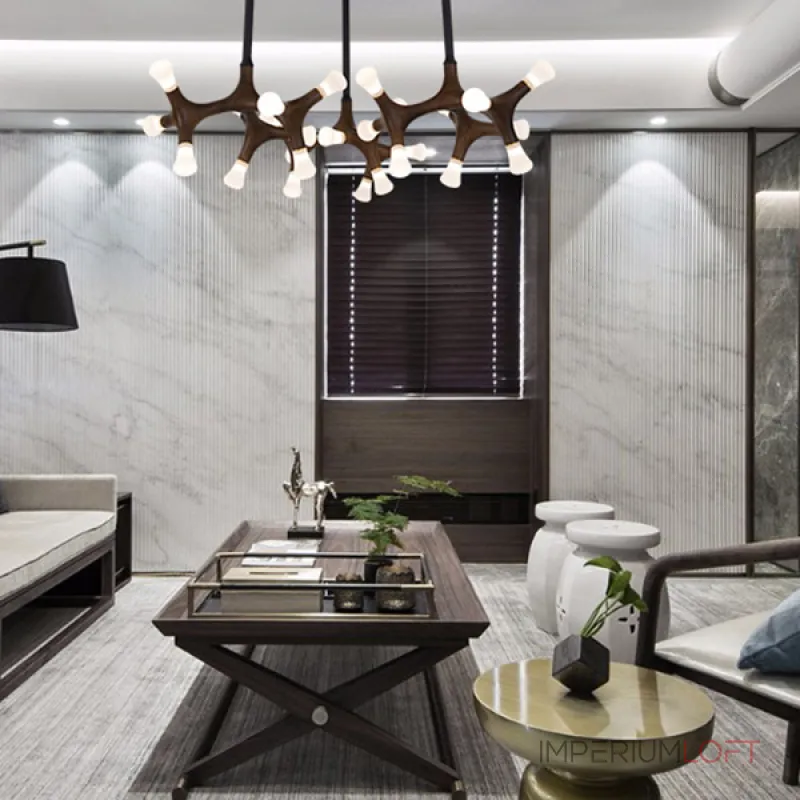 Потолочный светильник SANTANA CH D130 Dark brown