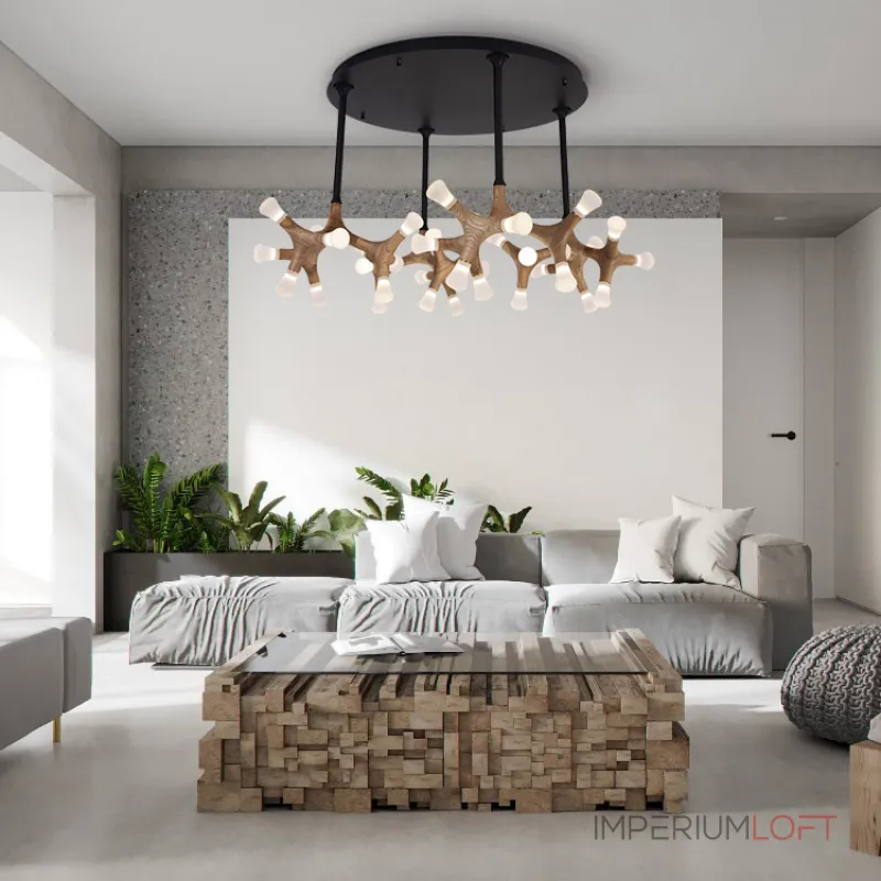 Потолочный светильник SANTANA CH D130 Dark brown
