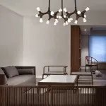 Потолочный светильник SANTANA CH D130 Dark brown