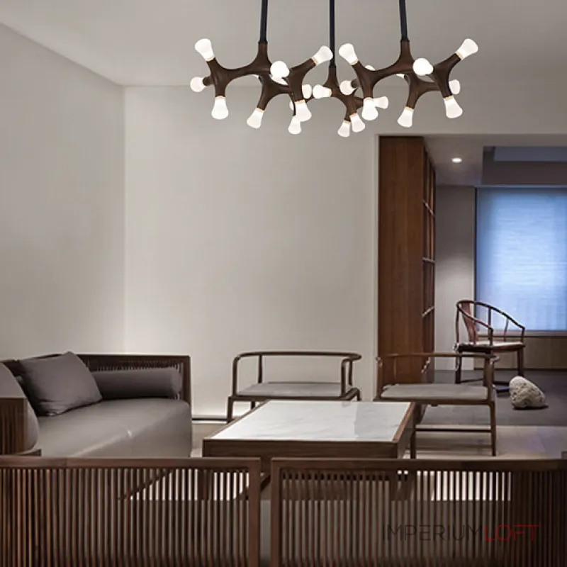 Потолочный светильник SANTANA CH D130 Dark brown