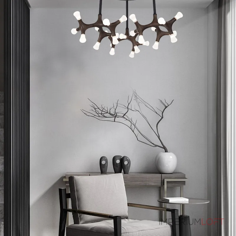 Потолочный светильник SANTANA CH D130 Dark brown