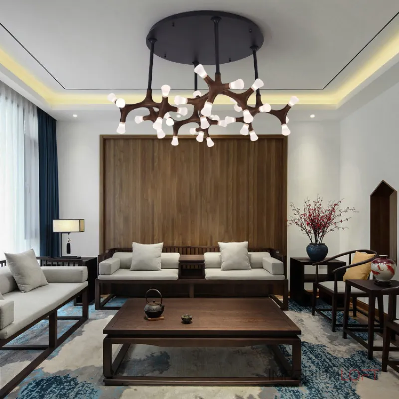 Потолочный светильник SANTANA CH D130 Dark brown