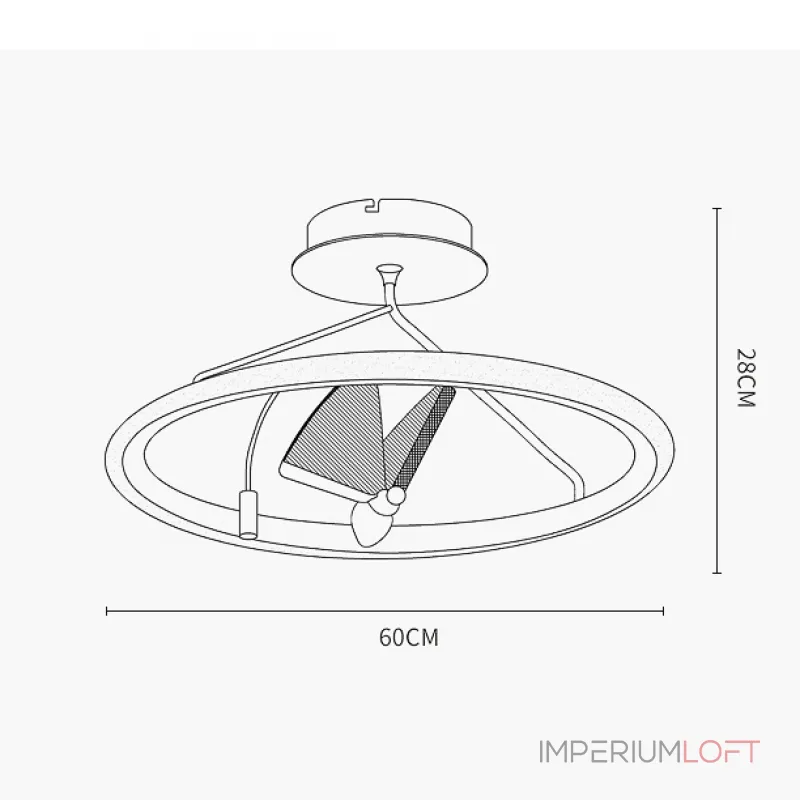 Потолочная люстра AMELIS CH D40 Потолочная люстра AMELIS CH D40