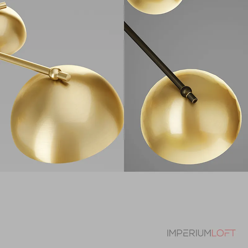 Потолочная люстра FABIANA L8 Brass Black