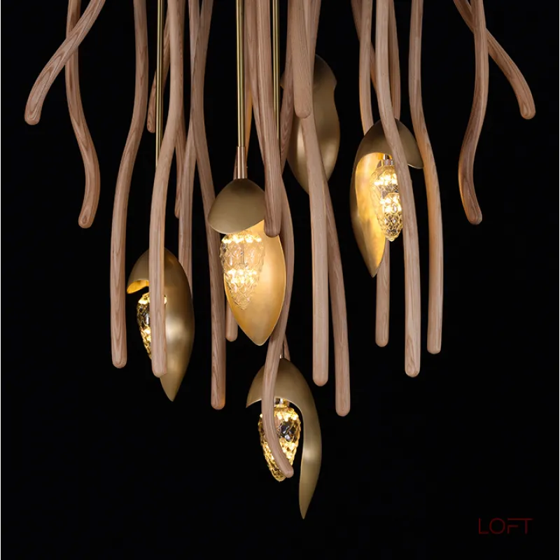 Потолочный светильник TUSKET MORE L5 Dark brown