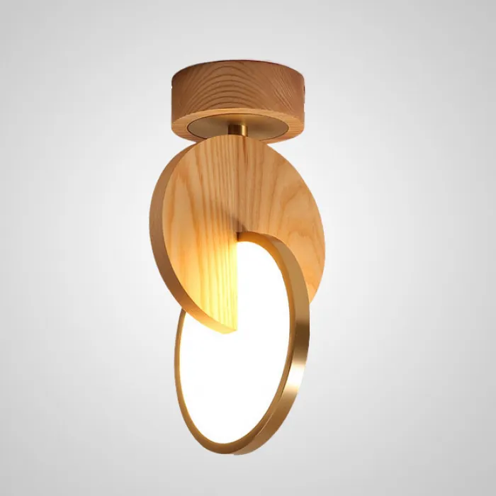 Потолочный светильник GLATT WOOD CH Dark brown от ImperiumLoft