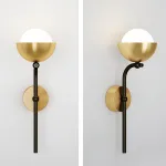 Настенный светильник FABIANA WALL Brass Black