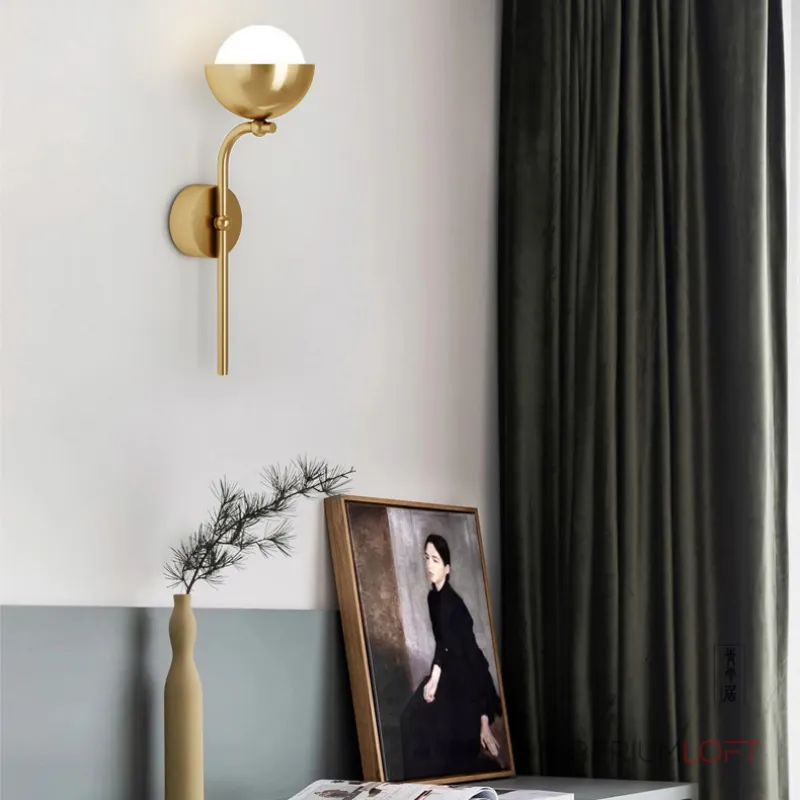 Настенный светильник FABIANA WALL Brass Black