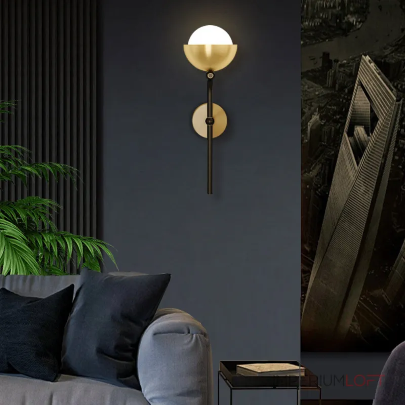 Настенный светильник FABIANA WALL Brass Black