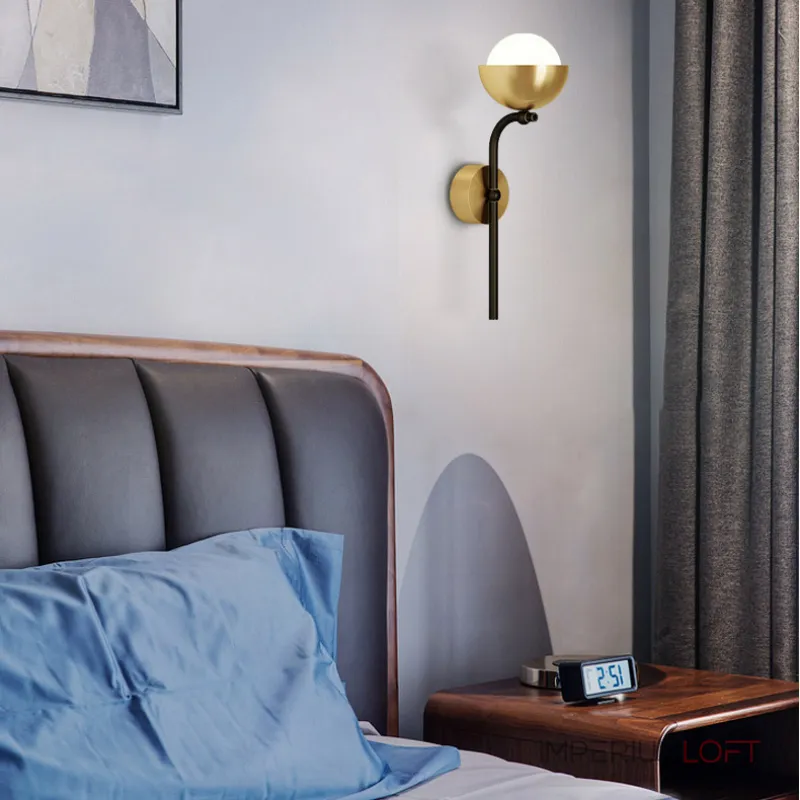 Настенный светильник FABIANA WALL Brass Black