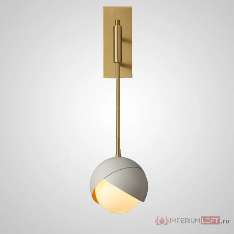 Настенный светильник FLORIS WALL B Bronze White от ImperiumLoft