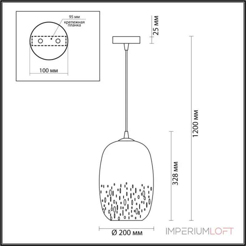 Подвесной светильник AEVG ONE Grey