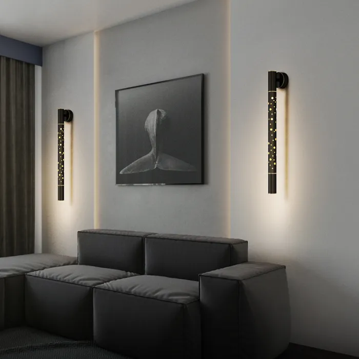 Настенный светильник ALEKSA WALL H80 Black от ImperiumLoft