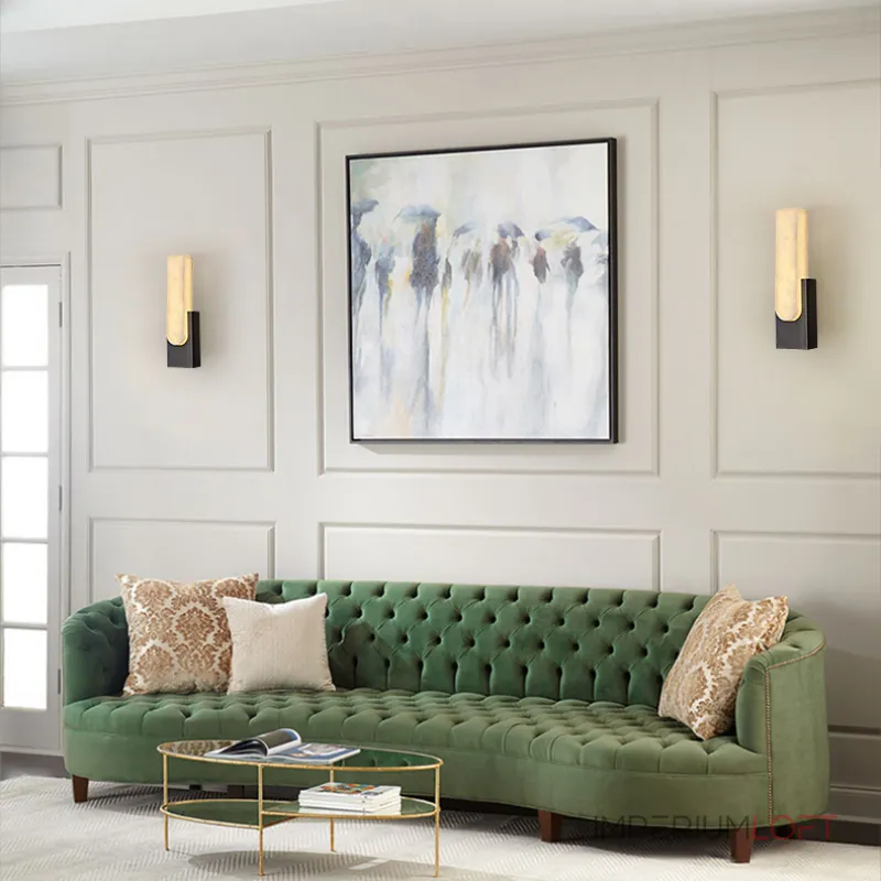 Настенный светодиодный светильник с прямоугольным плафоном из мрамора MIRCA B Bronze от ImperiumLoft Настенный светодиодный светильник с прямоугольным плафоном из мрамора MIRCA B Bronze от ImperiumLoft