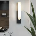 Настенный светодиодный светильник с прямоугольным плафоном из мрамора MIRCA B Bronze от ImperiumLoft