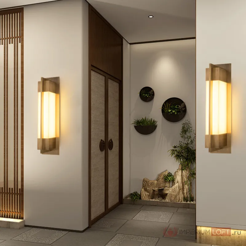 Настенный светильник GLEE C H55 Brass от ImperiumLoft