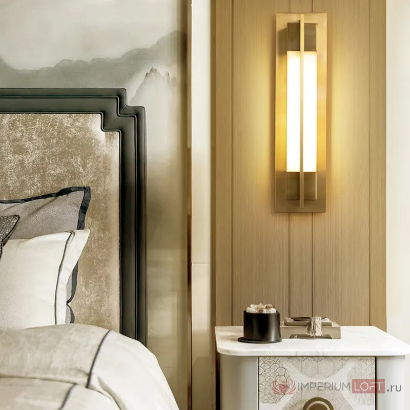 Настенный светильник GLEE C H55 Brass от ImperiumLoft