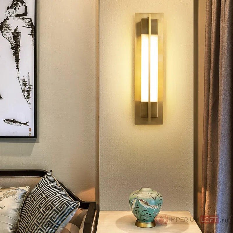 Настенный светильник GLEE C H55 Brass от ImperiumLoft